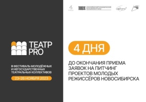 Продолжается прием заявок на питчинг проектов молодых режиссеров Новосибирска